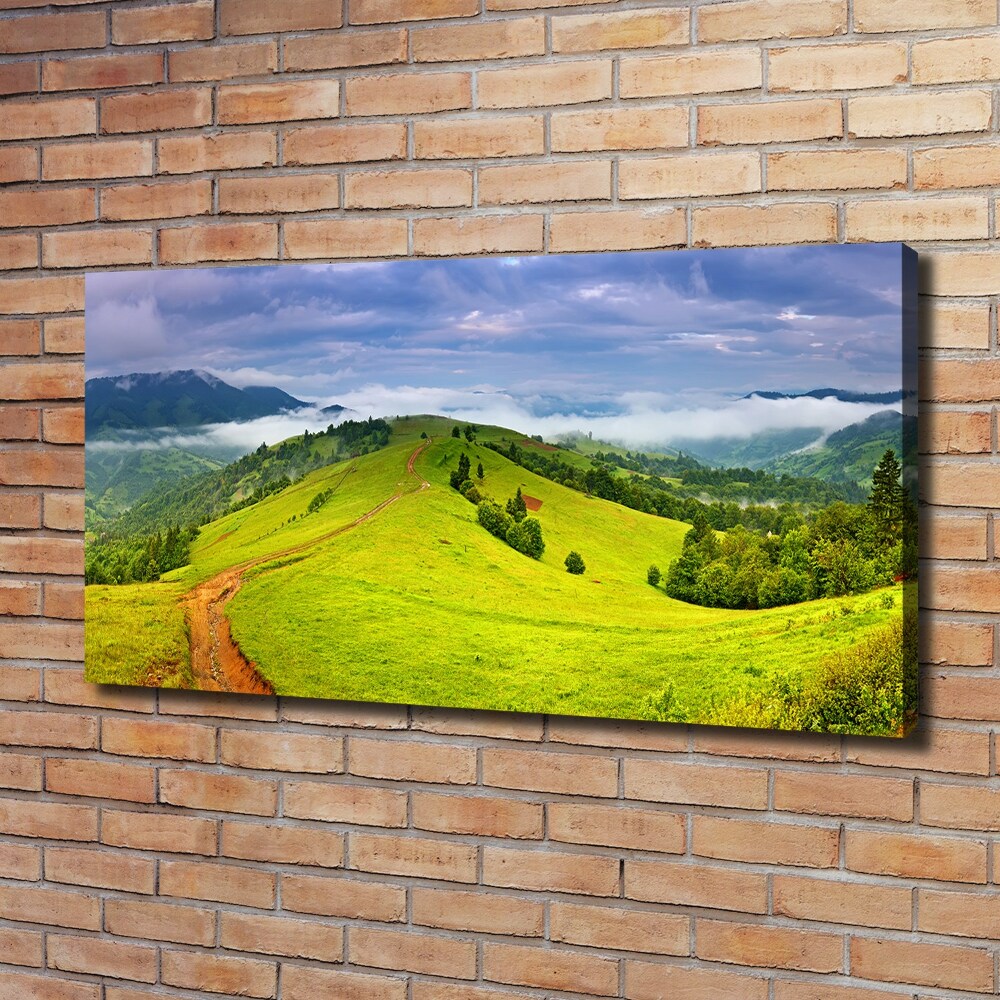 Tableau sur toile Collines vertes