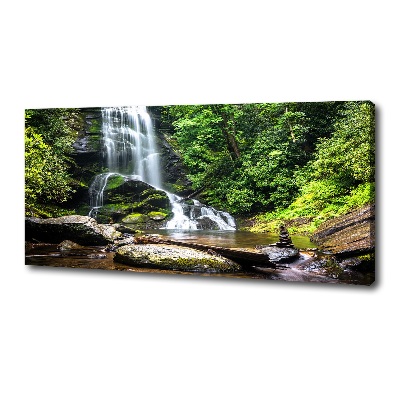 Tableau photo sur toile Cascade en forêt