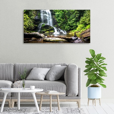 Tableau photo sur toile Cascade en forêt