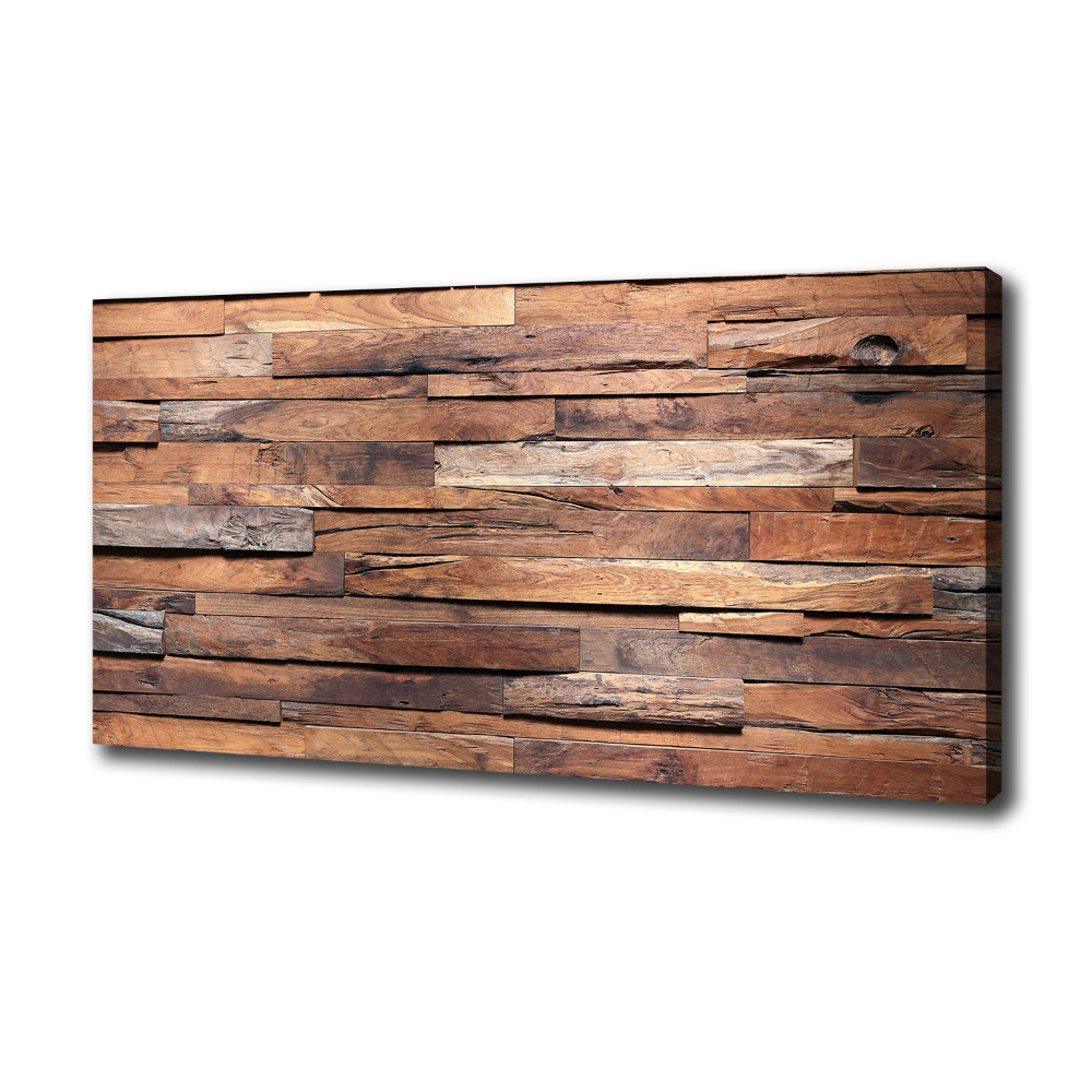 Tableau sur toile Mur en bois