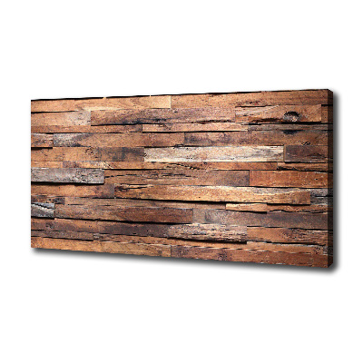 Tableau sur toile Mur en bois