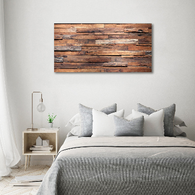 Tableau sur toile Mur en bois