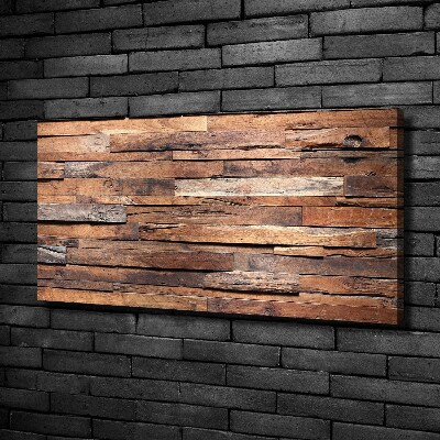 Tableau sur toile Mur en bois