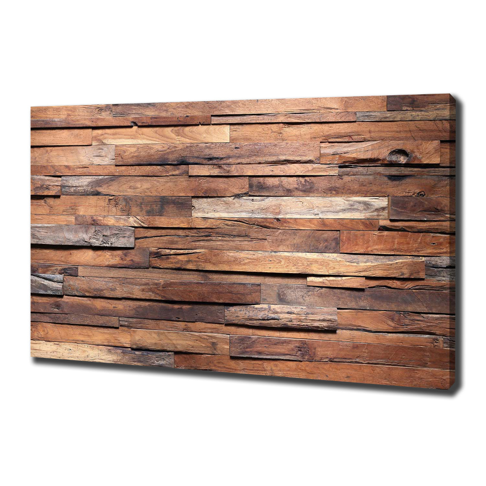 Tableau sur toile Mur en bois