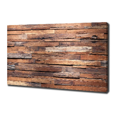 Tableau sur toile Mur en bois