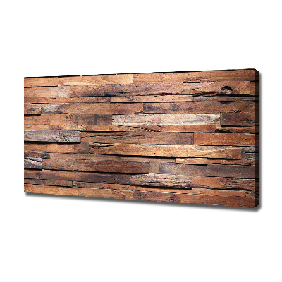 Tableau sur toile Mur en bois