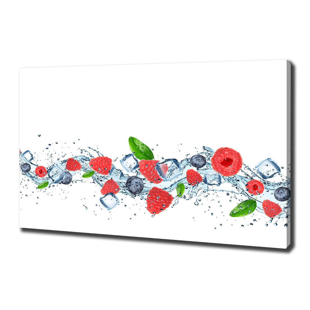 Tableau photo sur toile Fruits des bois avec glace