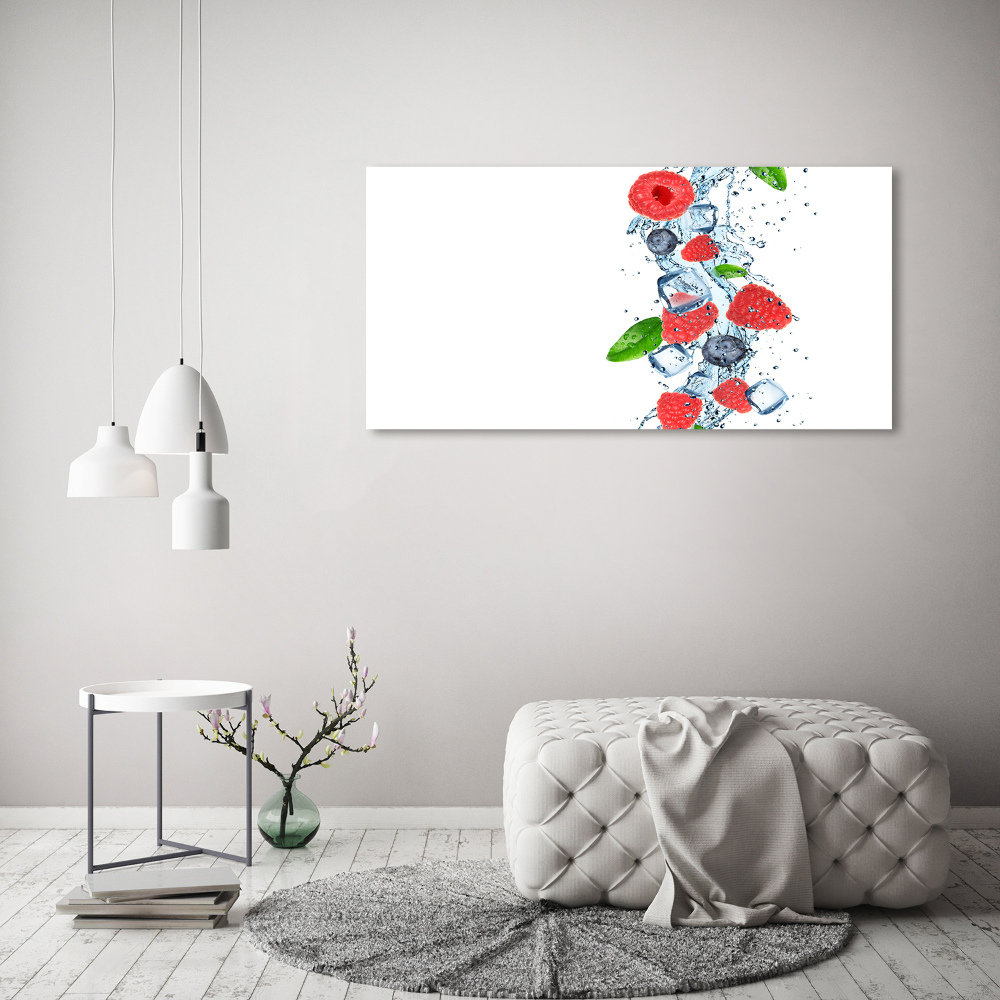 Tableau photo sur toile Fruits des bois avec glace