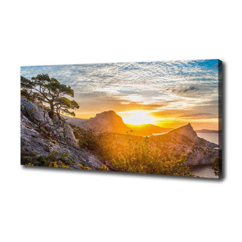 Tableau photo sur toile Le coucher de soleil