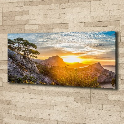 Tableau photo sur toile Le coucher de soleil