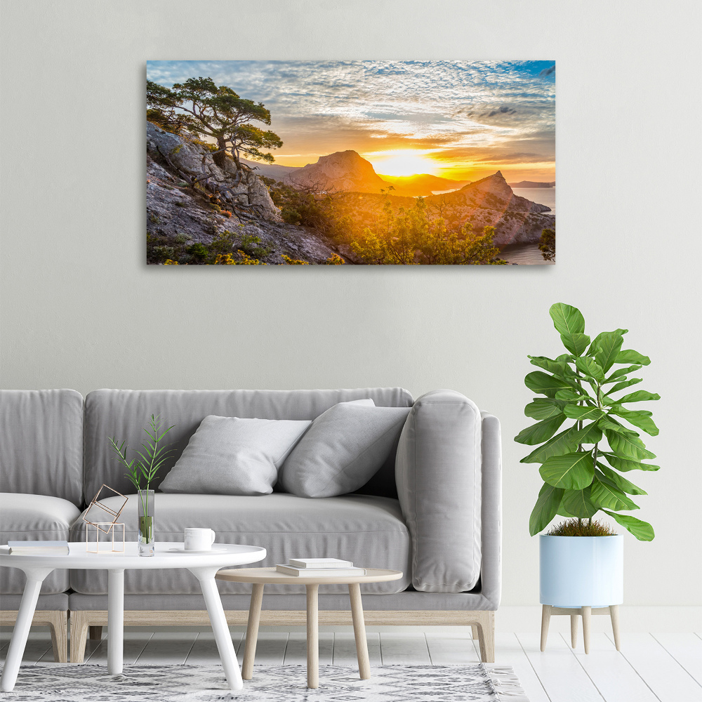 Tableau photo sur toile Le coucher de soleil