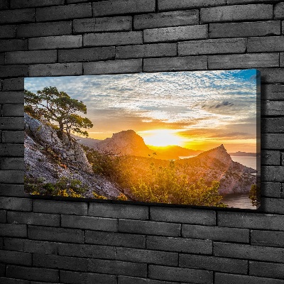 Tableau photo sur toile Le coucher de soleil