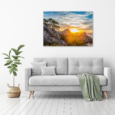 Tableau photo sur toile Le coucher de soleil