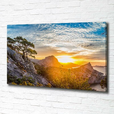 Tableau photo sur toile Le coucher de soleil