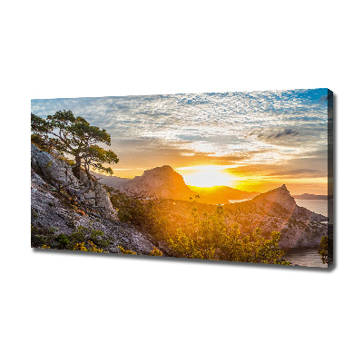 Tableau photo sur toile Le coucher de soleil