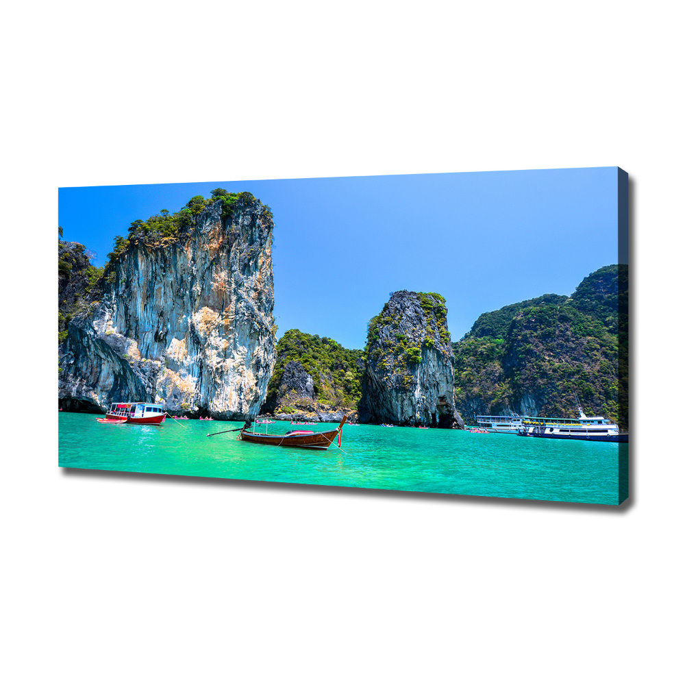 Tableau mural sur toile Bateaux Thaïlande