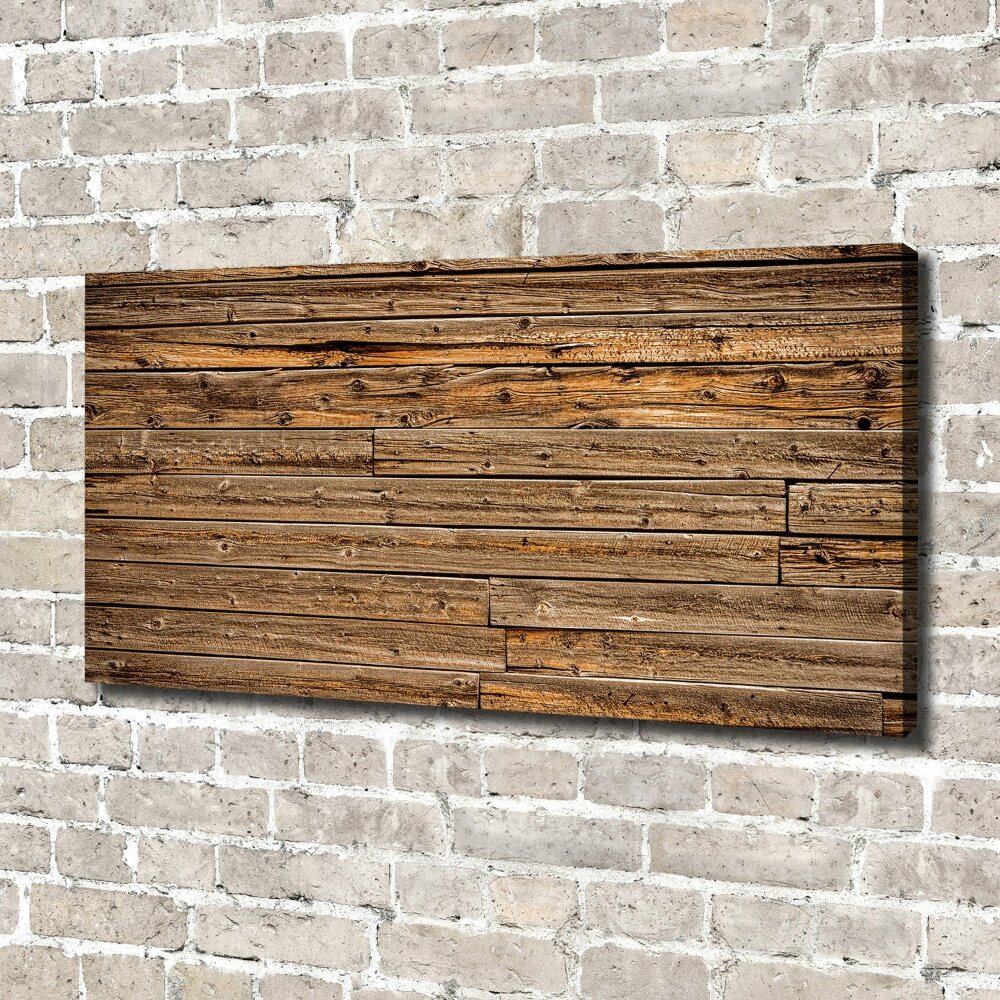 Tableau toile imprimée Mur en bois