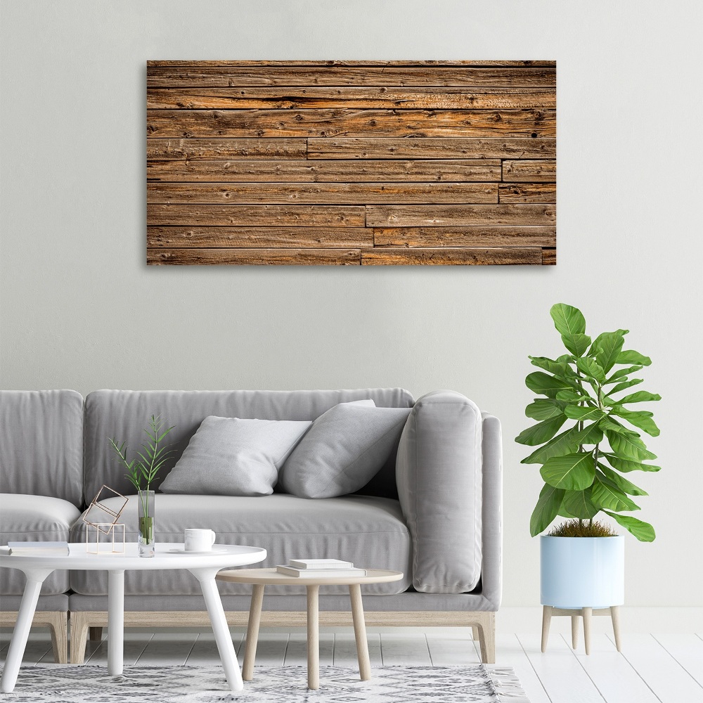 Tableau toile imprimée Mur en bois