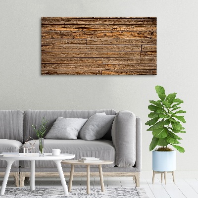 Tableau toile imprimée Mur en bois