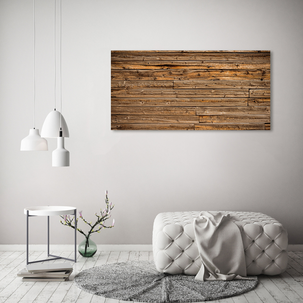 Tableau toile imprimée Mur en bois