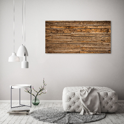 Tableau toile imprimée Mur en bois