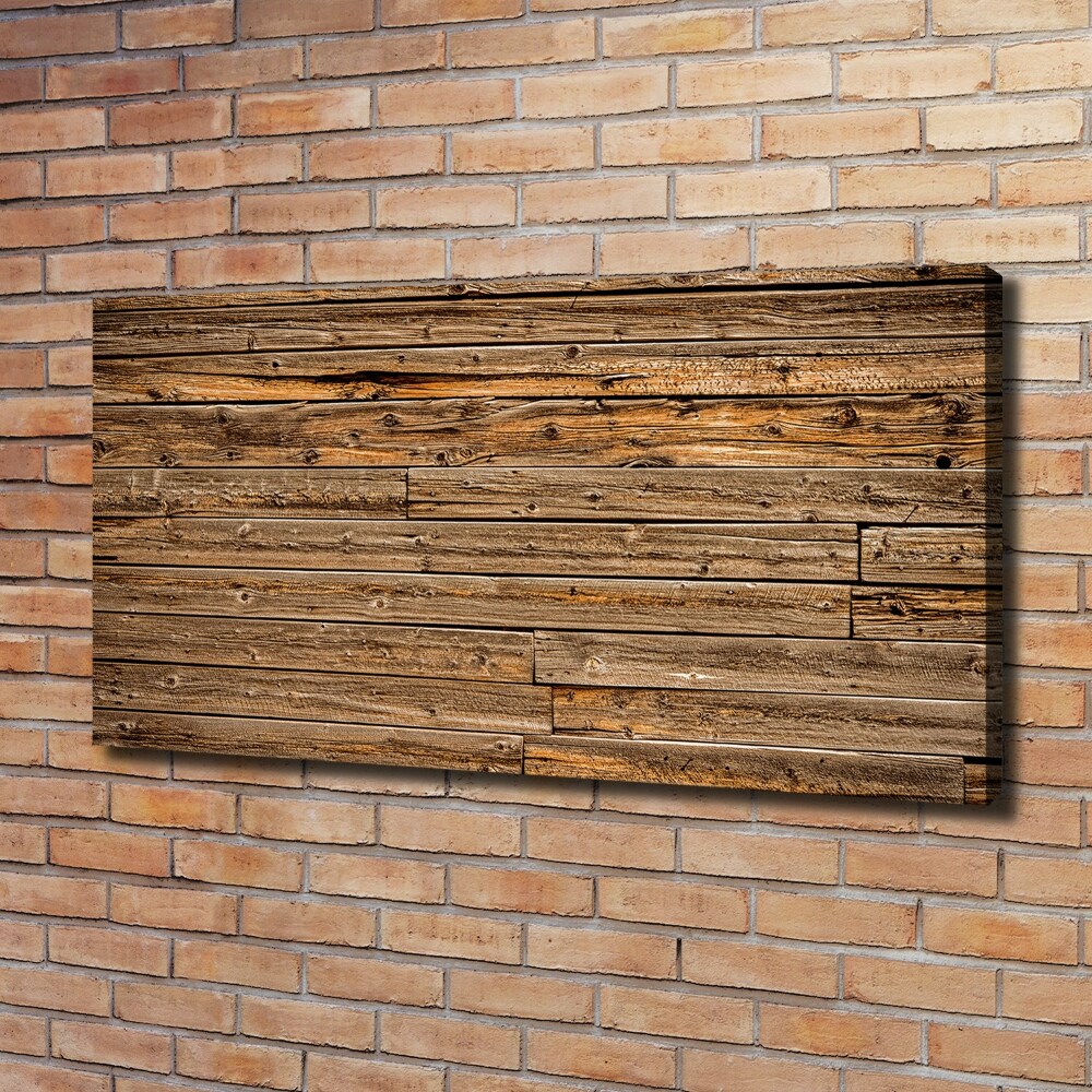 Tableau toile imprimée Mur en bois