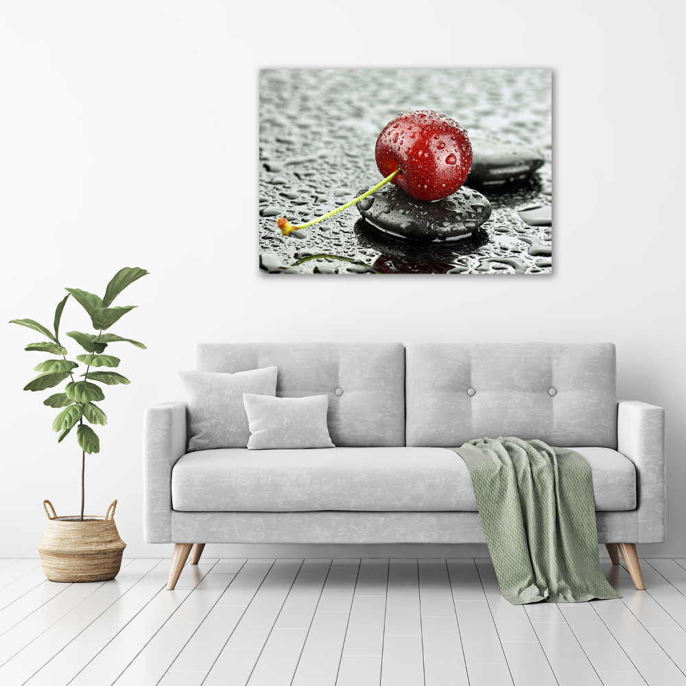 Tableau photo sur toile Cerise sous la pluie