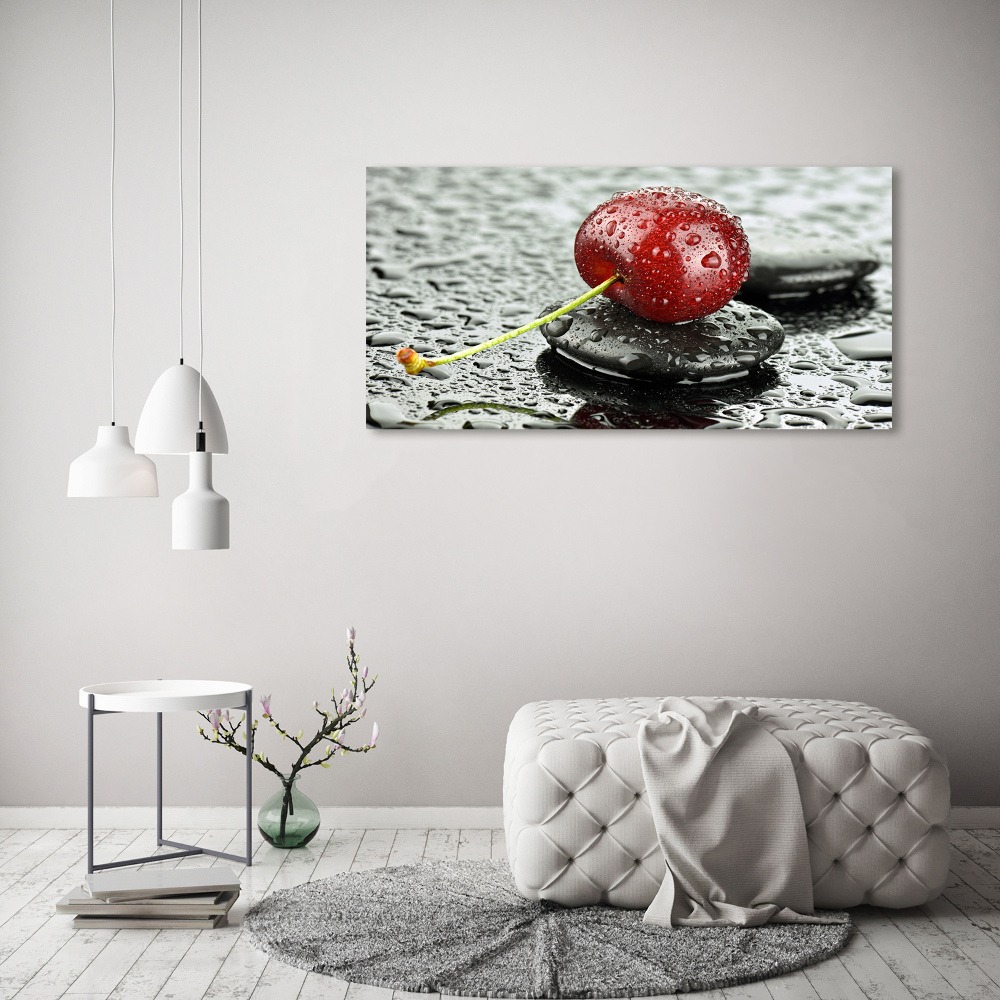 Tableau photo sur toile Cerise sous la pluie