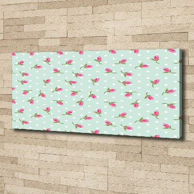 Tableau toile imprimée Roses design