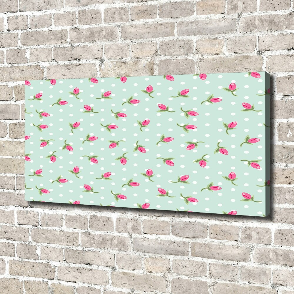 Tableau toile imprimée Roses design