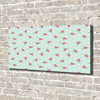 Tableau toile imprimée Roses design