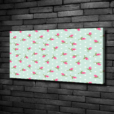 Tableau toile imprimée Roses design