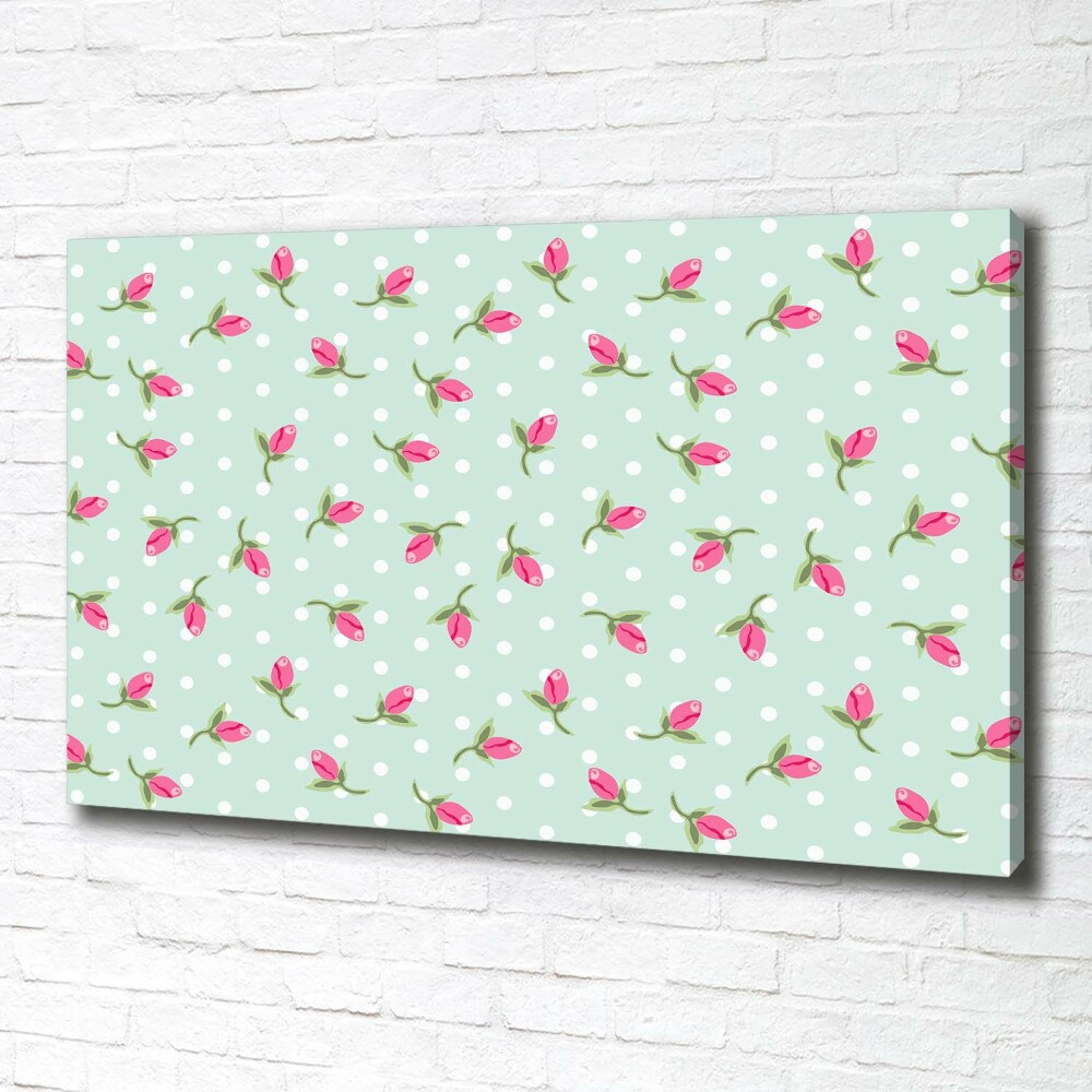 Tableau toile imprimée Roses design