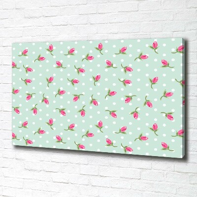 Tableau toile imprimée Roses design