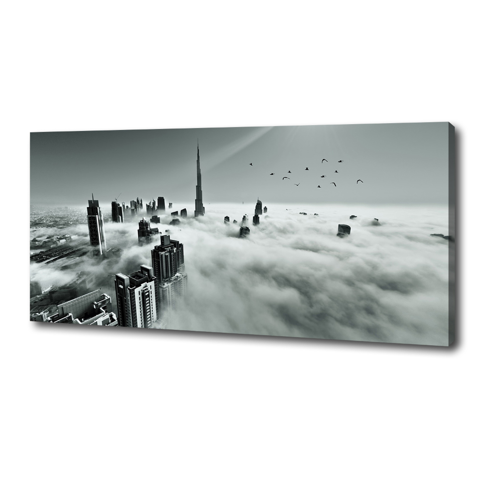 Tableau sur toile Brouillard sur Dubaï