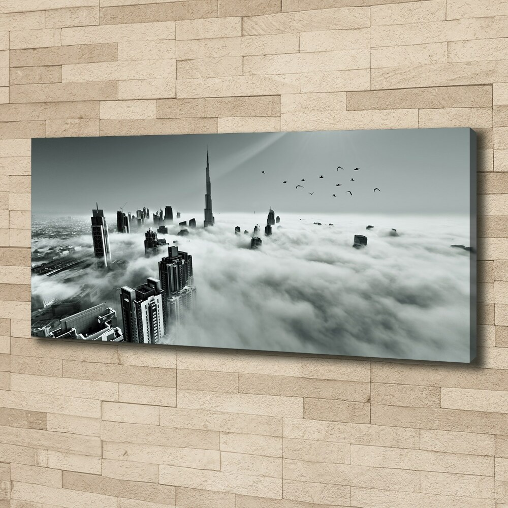 Tableau sur toile Brouillard sur Dubaï