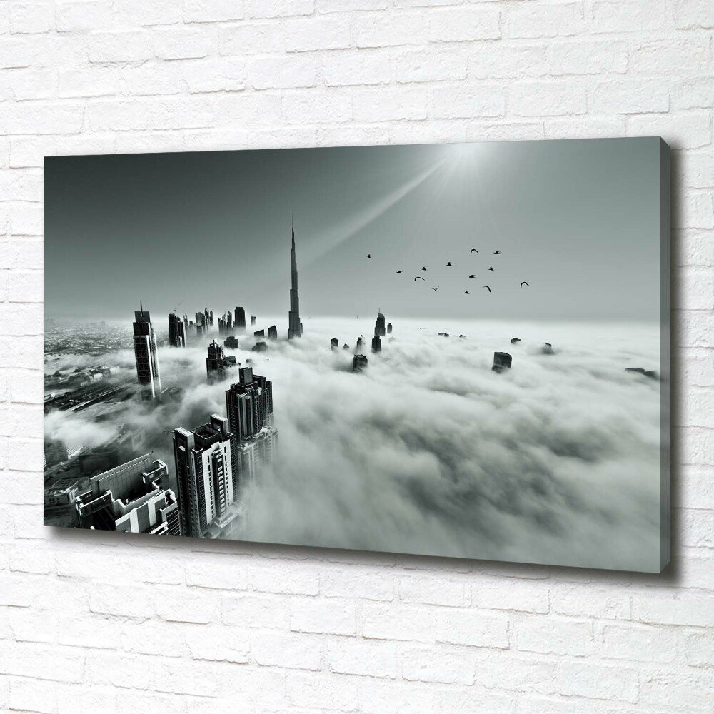 Tableau sur toile Brouillard sur Dubaï