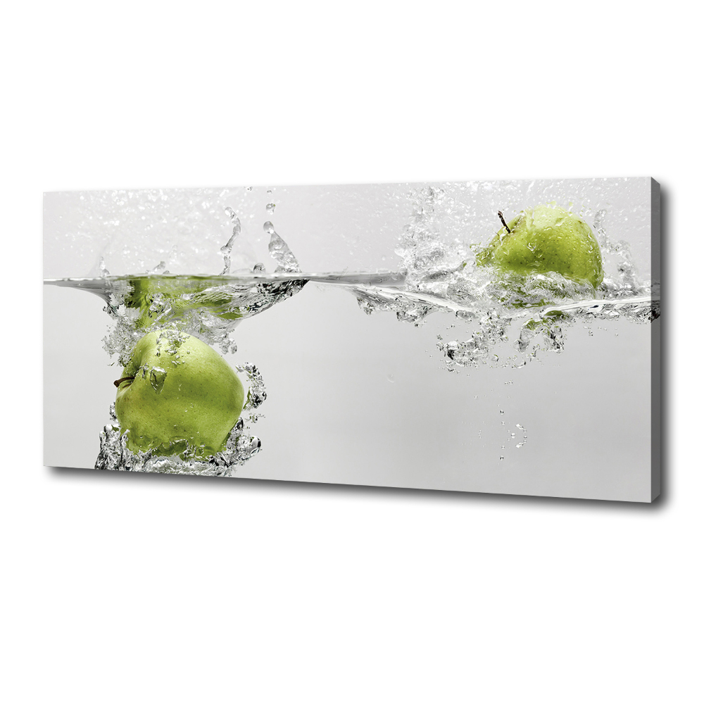 Tableau imprimé sur toile Pomme sous l'eau