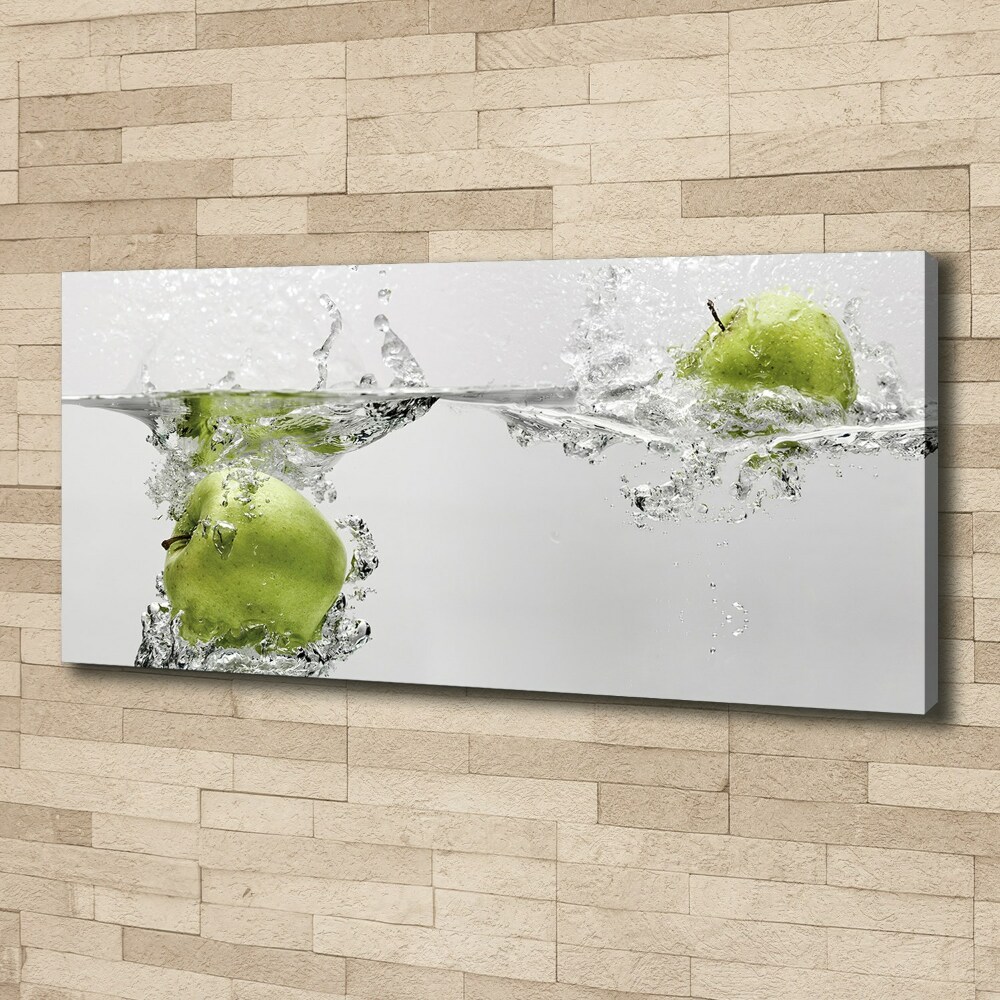 Tableau imprimé sur toile Pomme sous l'eau