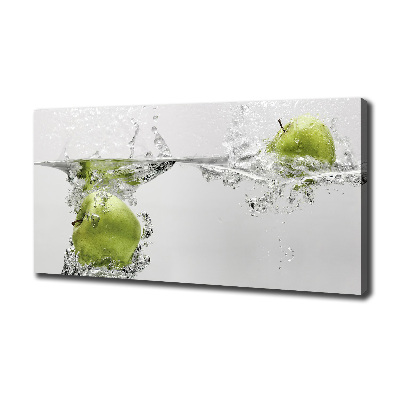 Tableau imprimé sur toile Pomme sous l'eau