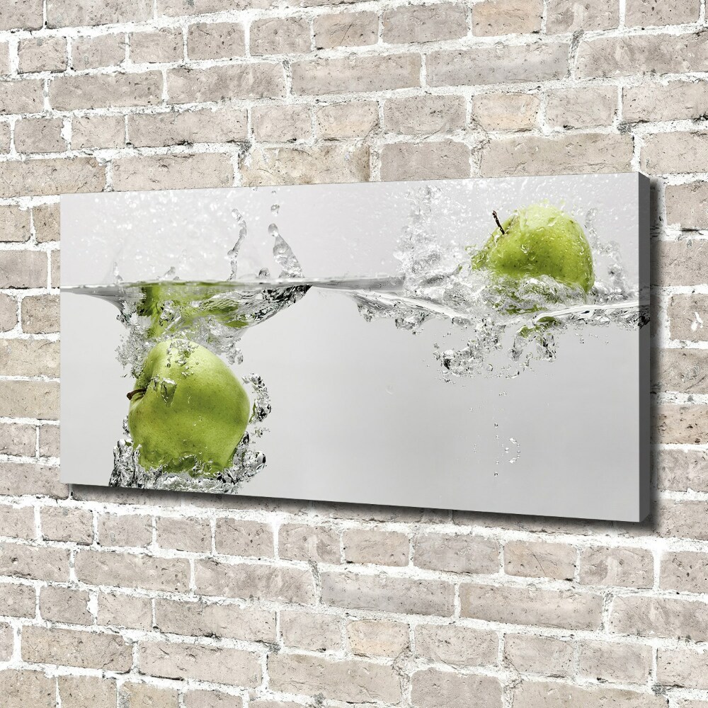 Tableau imprimé sur toile Pomme sous l'eau