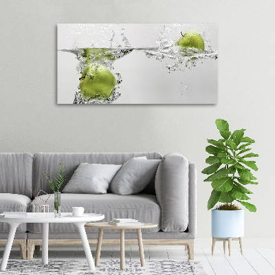 Tableau imprimé sur toile Pomme sous l'eau