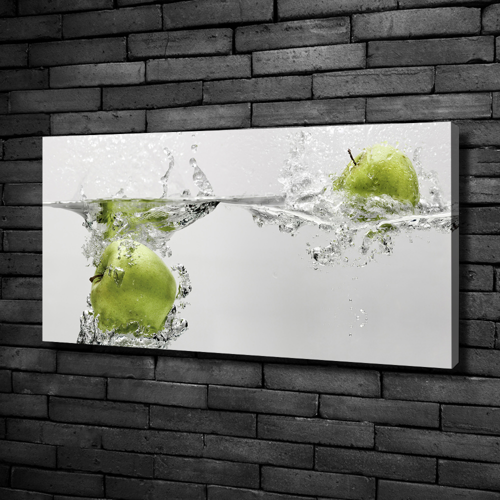 Tableau imprimé sur toile Pomme sous l'eau