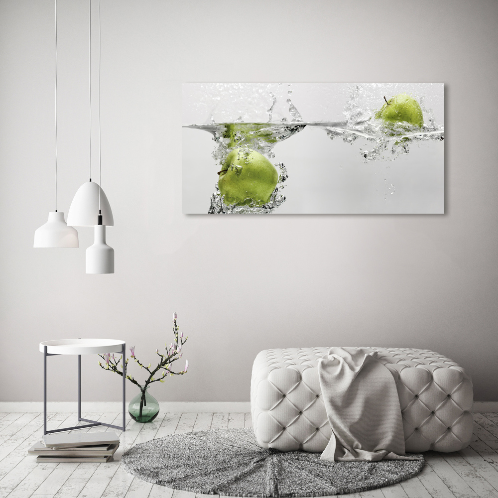 Tableau imprimé sur toile Pomme sous l'eau