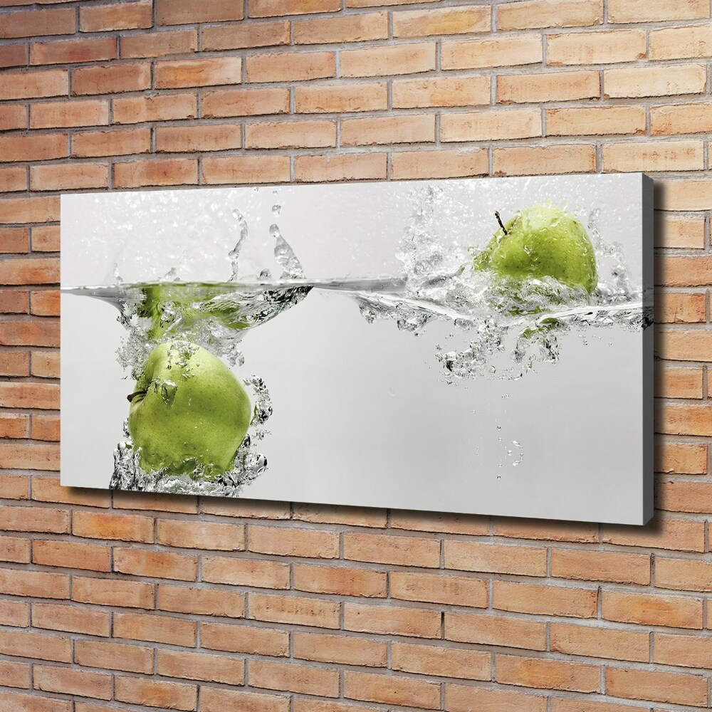 Tableau imprimé sur toile Pomme sous l'eau