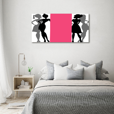 Tableau sur toile Silhouettes féminines