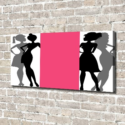 Tableau sur toile Silhouettes féminines