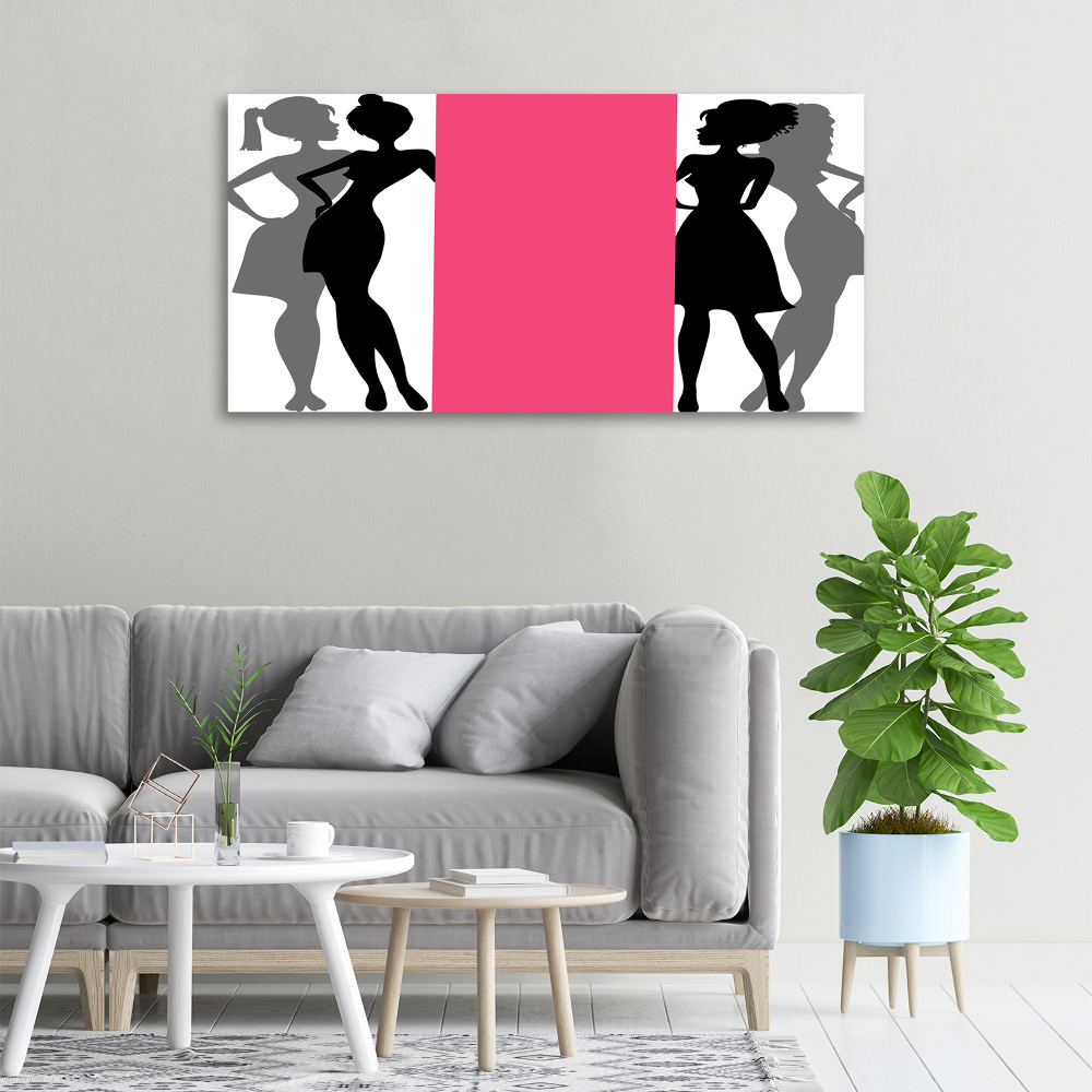 Tableau sur toile Silhouettes féminines