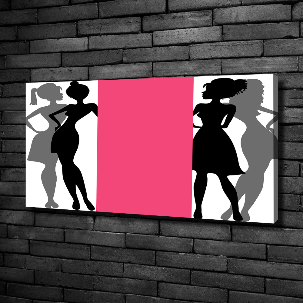 Tableau sur toile Silhouettes féminines