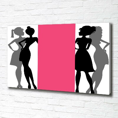 Tableau sur toile Silhouettes féminines